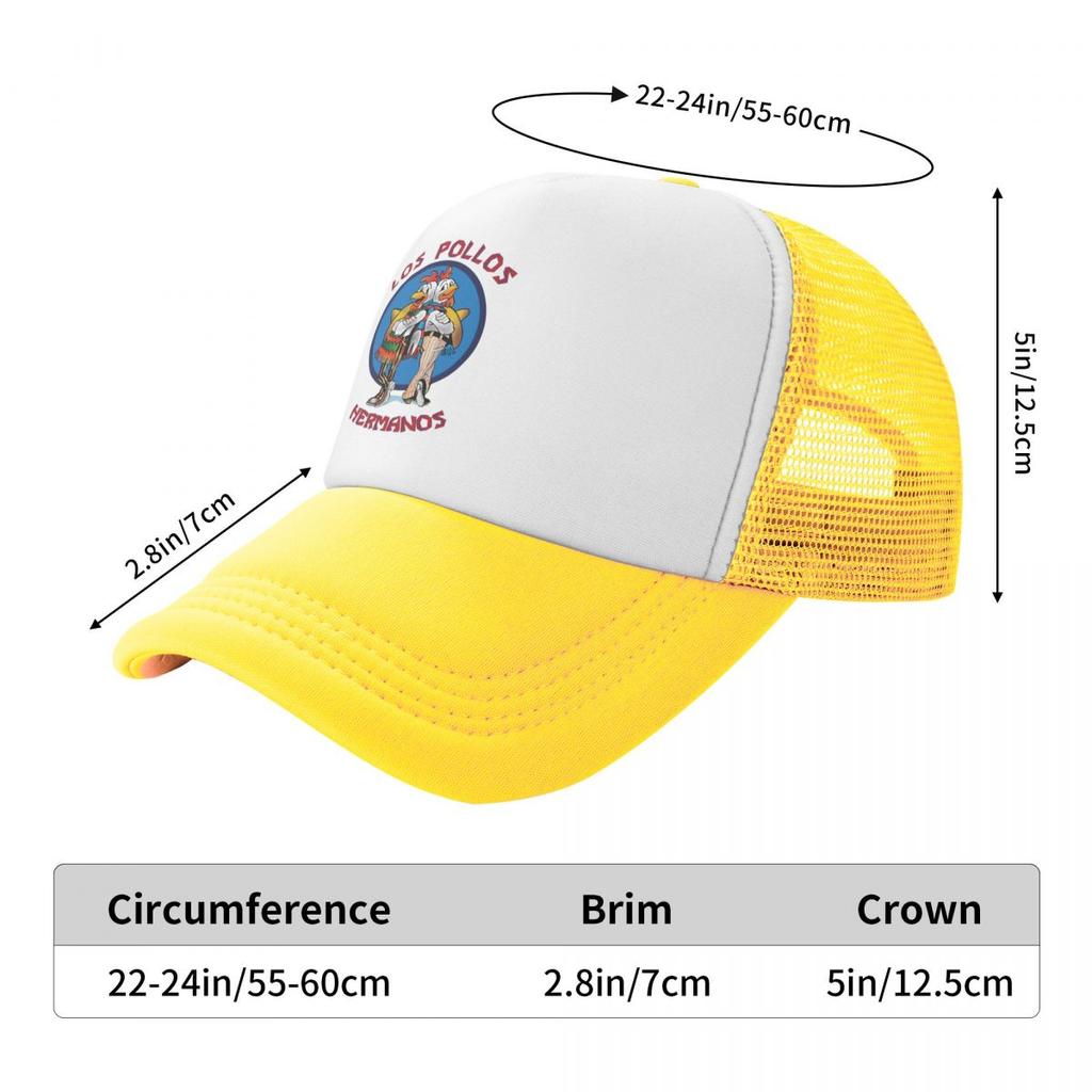 Funny Los Pollos Hermanos Trucker Hats Sports Unisex Women's Adjustable Breaking Bad Chicken Brothers Baseball Cap Snapback Caps