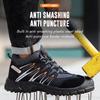 Men Indestructible Shoes Anti-smash Anti-puncture Safety Shoes Composite Toe Work Sneakers Protective Shoes 6KV Insulation Shoes