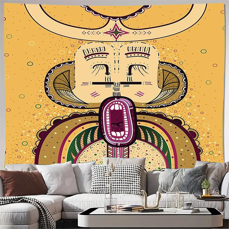 Boho Wall Tapestry Hippie Tapestry Aesthetic Room Decor Mandala Wall Hanging Tribal Tapestry Dorm Room Decor Festival Decor Larg 74x94cm(29x37in)