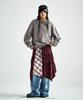The Vinyl House Unbalance Layered Check Skirt (W) Red