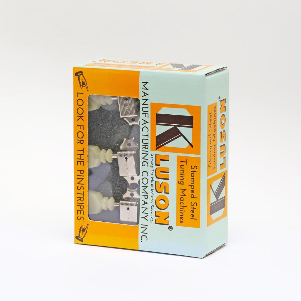 Kluson Guitar Peg 3per Side/PB/Nickel/DRSL