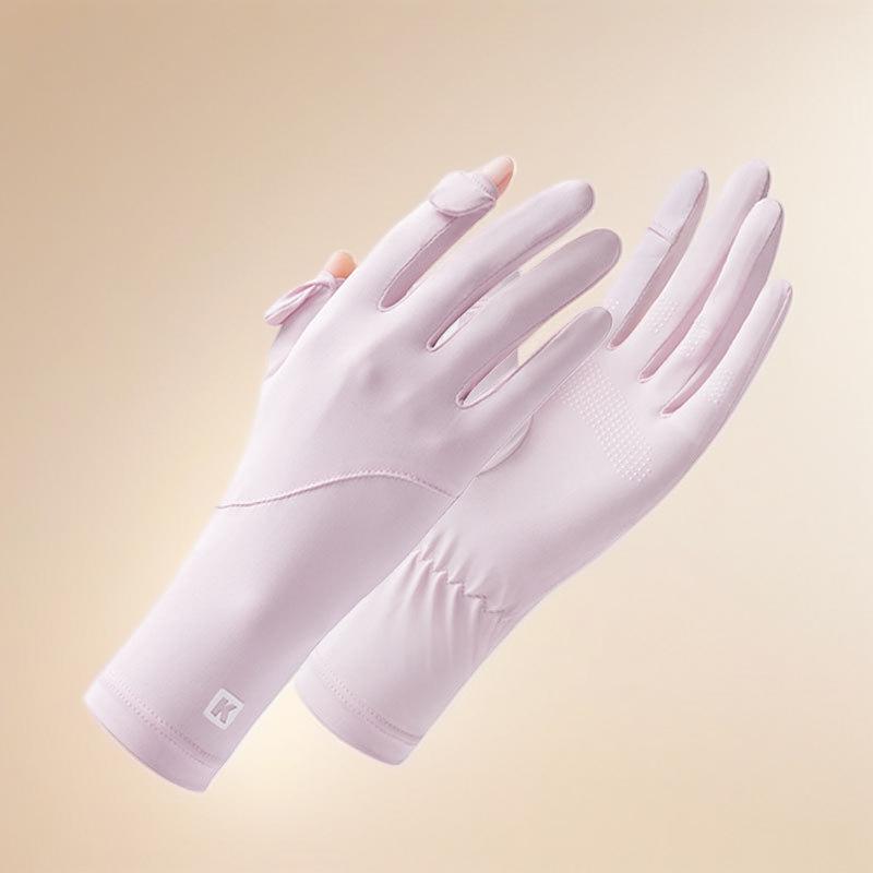 Summer Sunscreen, Lengthened Wrist Guard, Increased Elasticity, Leaking Fingers, Women's Outdoor Palm Wear-resistant and Non-slip