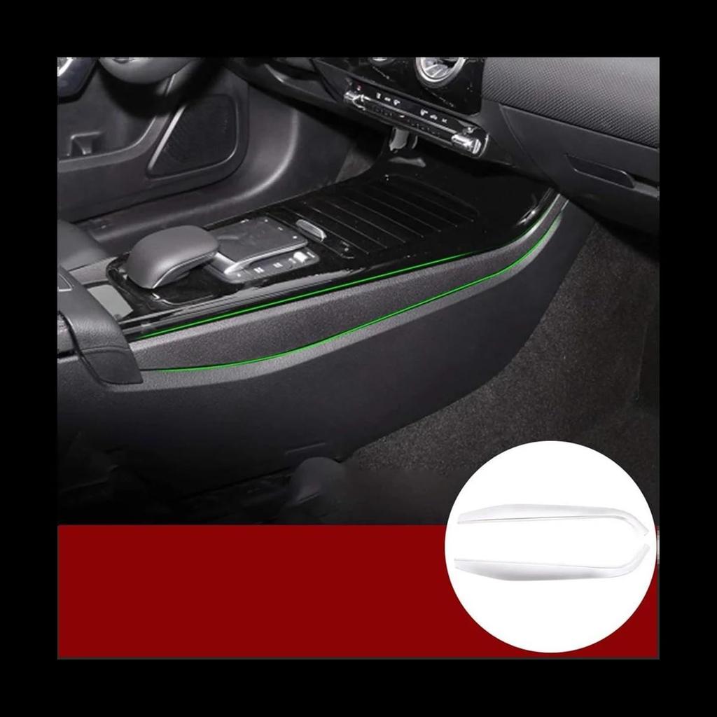 Car Center Console Trim For Benz CLA Class W177 C118 A180 A200 A220 (Silver)
