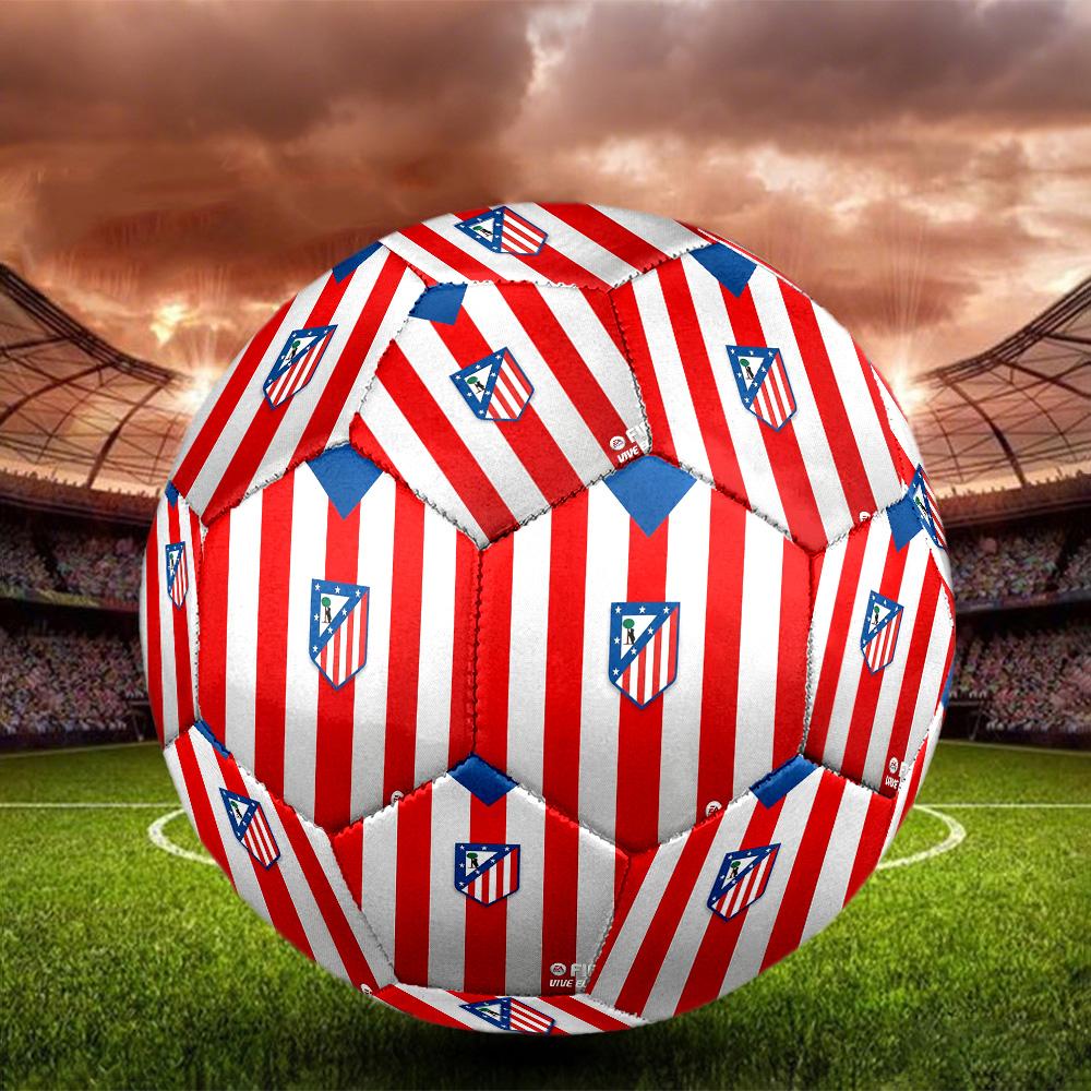 Atlético De Madrid teamIndoor Soccer Ball Colorful All Ages Machine Stitched PVC Competition Ready Durable High-Bounce