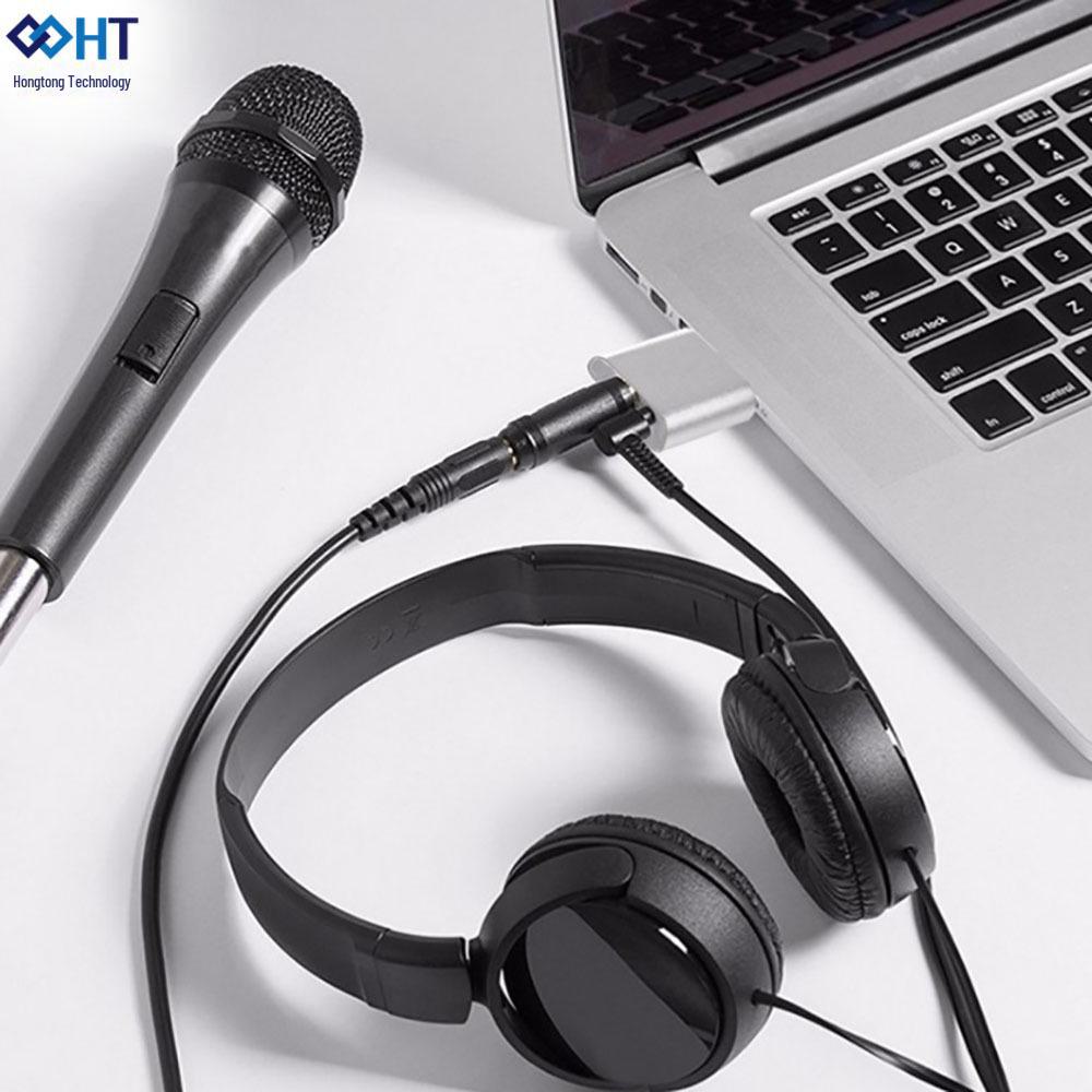 USB 7.1 Soundkarte aus Aluminiumlegierung für Audio-Listening und Live-Anrufe