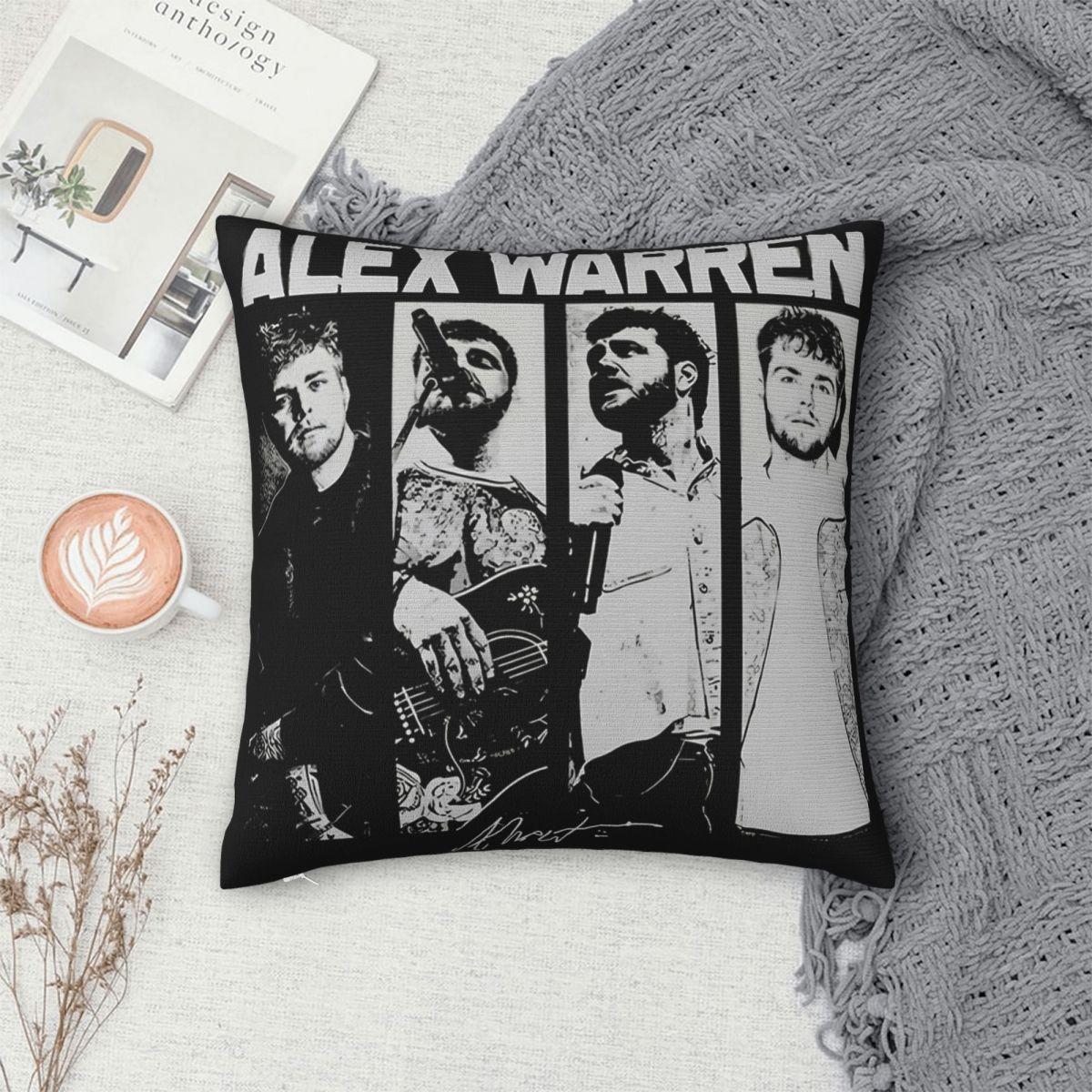 Helenal Unisex Alex Warren Tour Pillowcase Printed Polyester Cushion Cover Decoration Pillow Case Cover Home Zippered 18