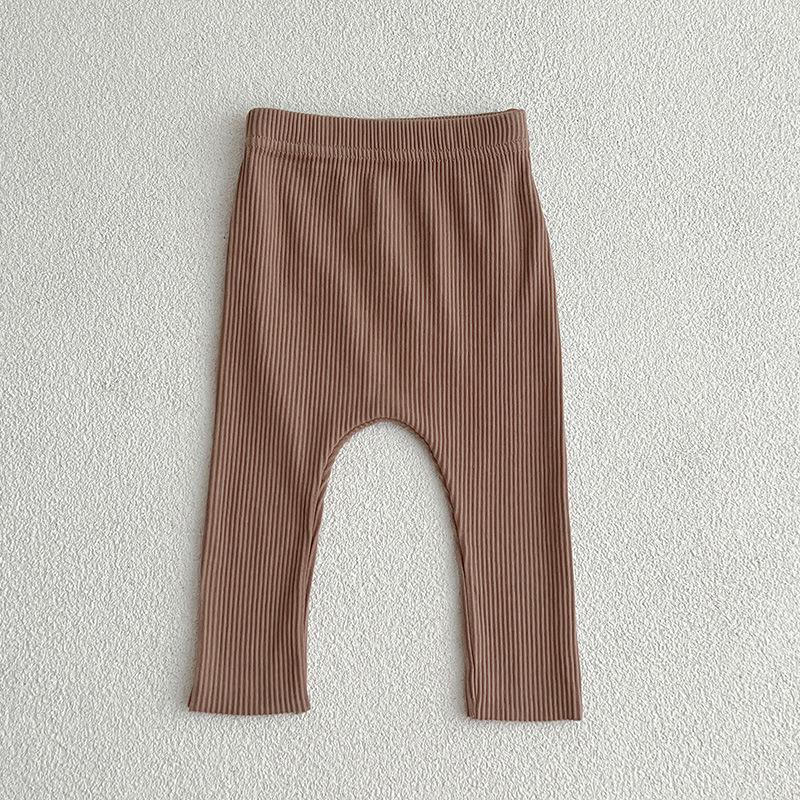 

Spring/Summer Baby Elastic Leggings - Solid Color Long Pants for Boys & Girls 73cm