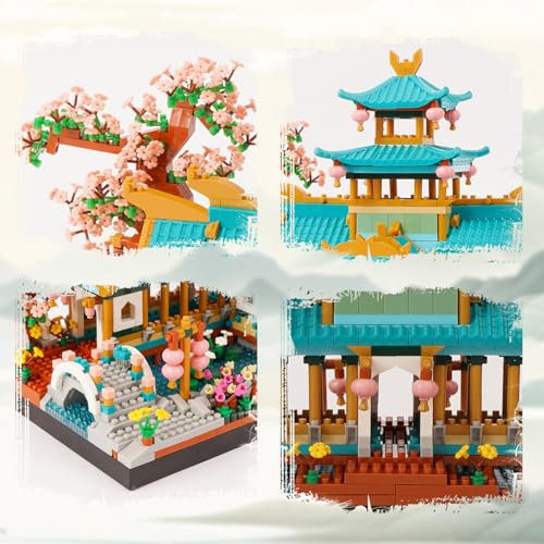 LULUFUN Matchmaking Shrine Toy, 3D Puzzle with Peach Blossom Design, Matchmaking, Love, and Affection, Mini Blocks, Assembly, for Men, Women, and Adul