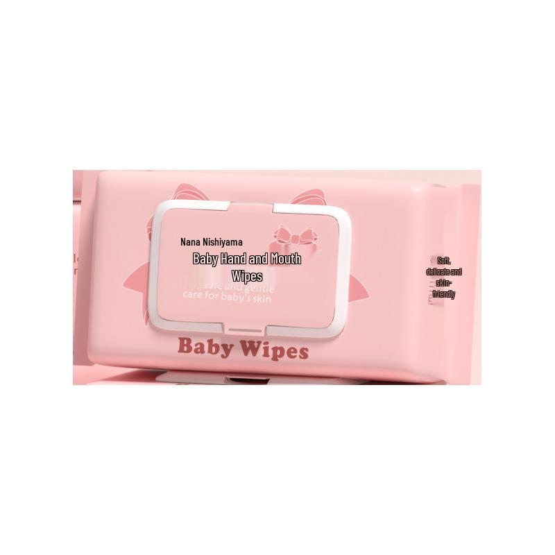 Xishan Nana Baby Hand & Mouth Wipes, 80-Count Pack, Pull-out Design