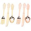 36pcs Plastic Silverware Strong Sturdy Portable Picnic Spoons Fork for Party Festival