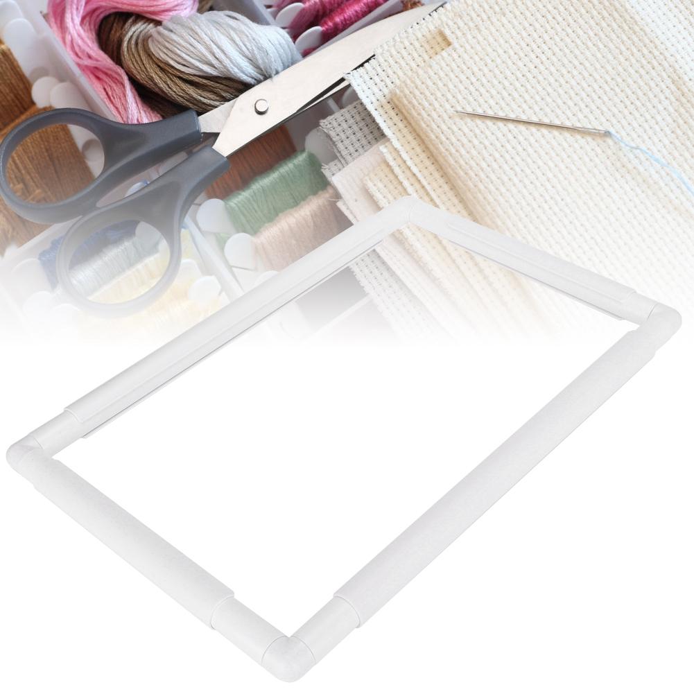 Square Shape Embroidery Frame DIY Hoop Cross Stitch Craft Tool Handhold Rectangle Sewing Supplies17