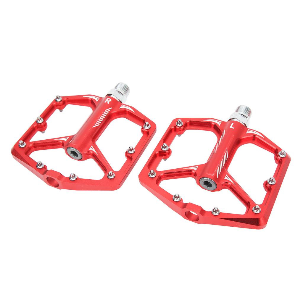 LeBycle Fahrradpedal Rutschfestes Trittbrett Universal Leichtgewicht CNC Aluminiumlegierung Fahrradzubehör Rot