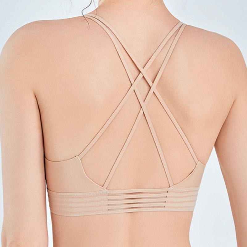 Spring and Summer New Beauty Back Front Buckle Underwear Gathered Beauty Breasts Hundred with Glossy Simple Bra