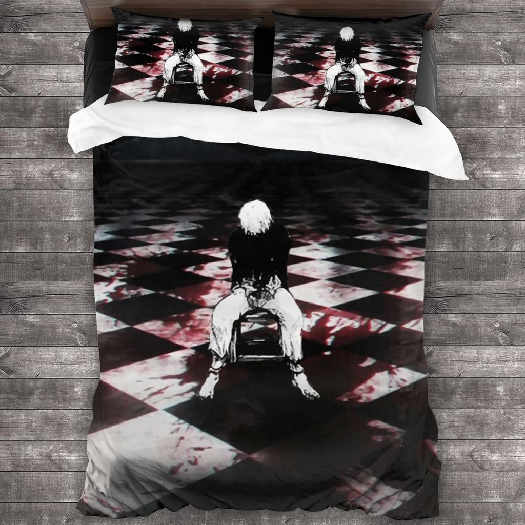 2014 Tokyo Ghoul Bedding Set Single Twin Full Queen King Size Bed Set Teenager Bedroom Duvetcover Sets 3D Print Anime Men/women