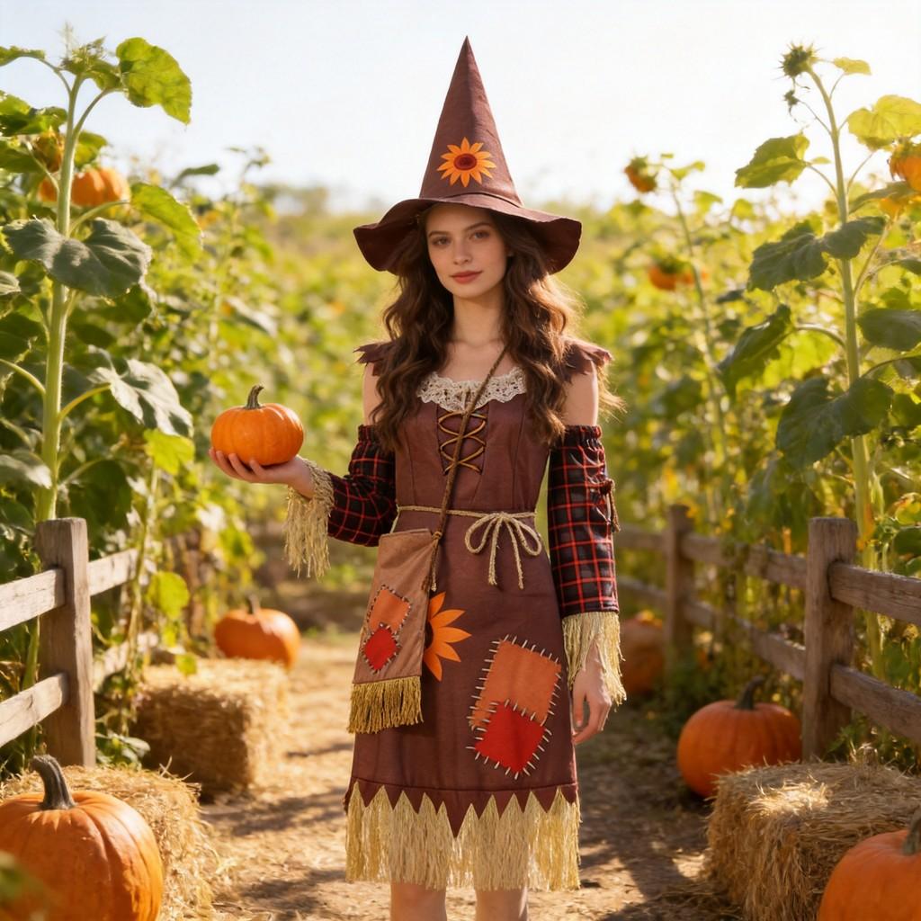 Halloween Kostüm Vogelscheuche Kleid Für Cosplay Und Party-Events