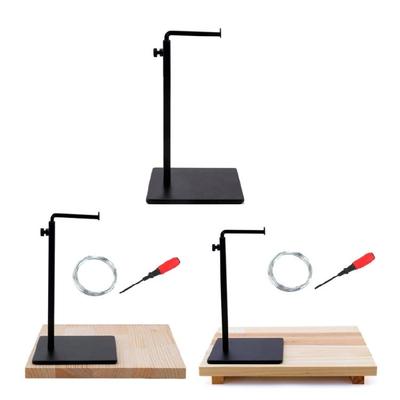 Pottery Sculpture Holder Clay Sculpture Display Stand with Wood Base for Pottery Clay Carving Shaping Modelling