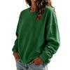 Women's Crewneck Sweatshirt Long Sleeve Color Casual Top for Everyday Wear