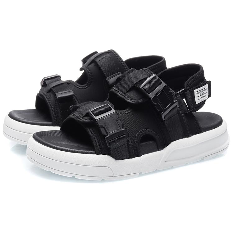 Li Ning Coca Beach Sandals Women's Black/White AGLR026-1