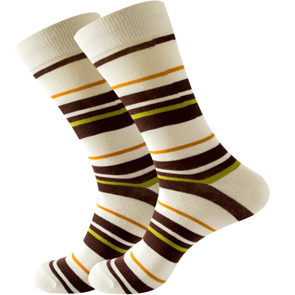 Striped multicolor street skateboarding funny socks for men and women
