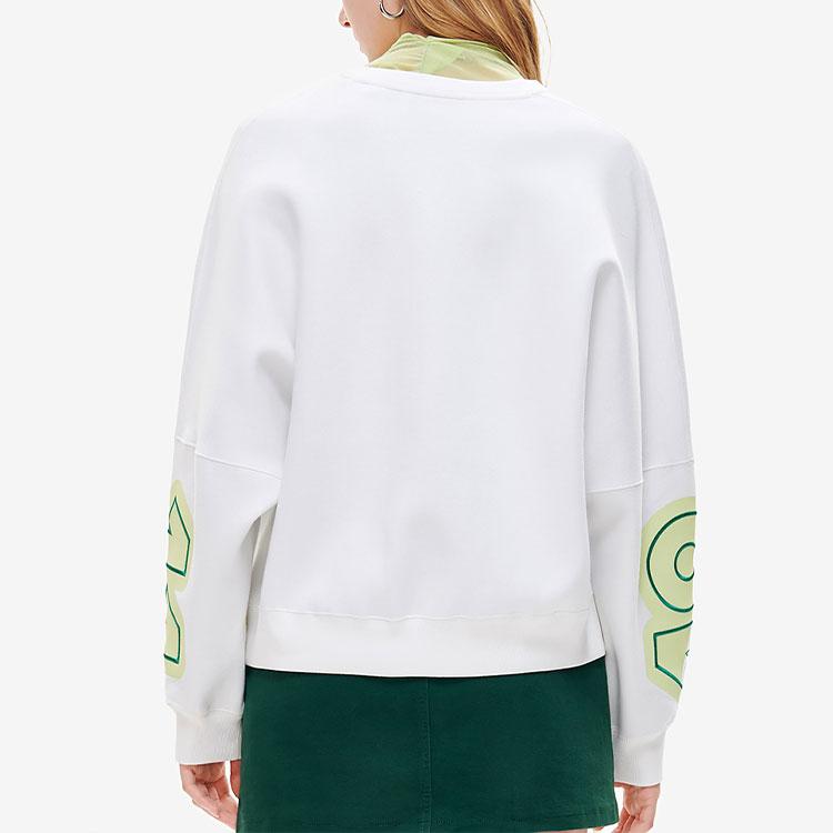 New FILA Sweatshirts Women's White F11W219209FWT