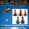 Stackable Paper Snack Tower With Eerie Graphics Ideal For Halloween Classroom Parties And Home Decors