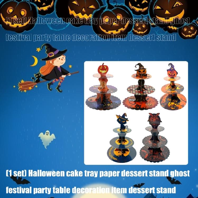 Stackable Paper Snack Tower With Eerie Graphics Ideal For Halloween Classroom Parties And Home Decors