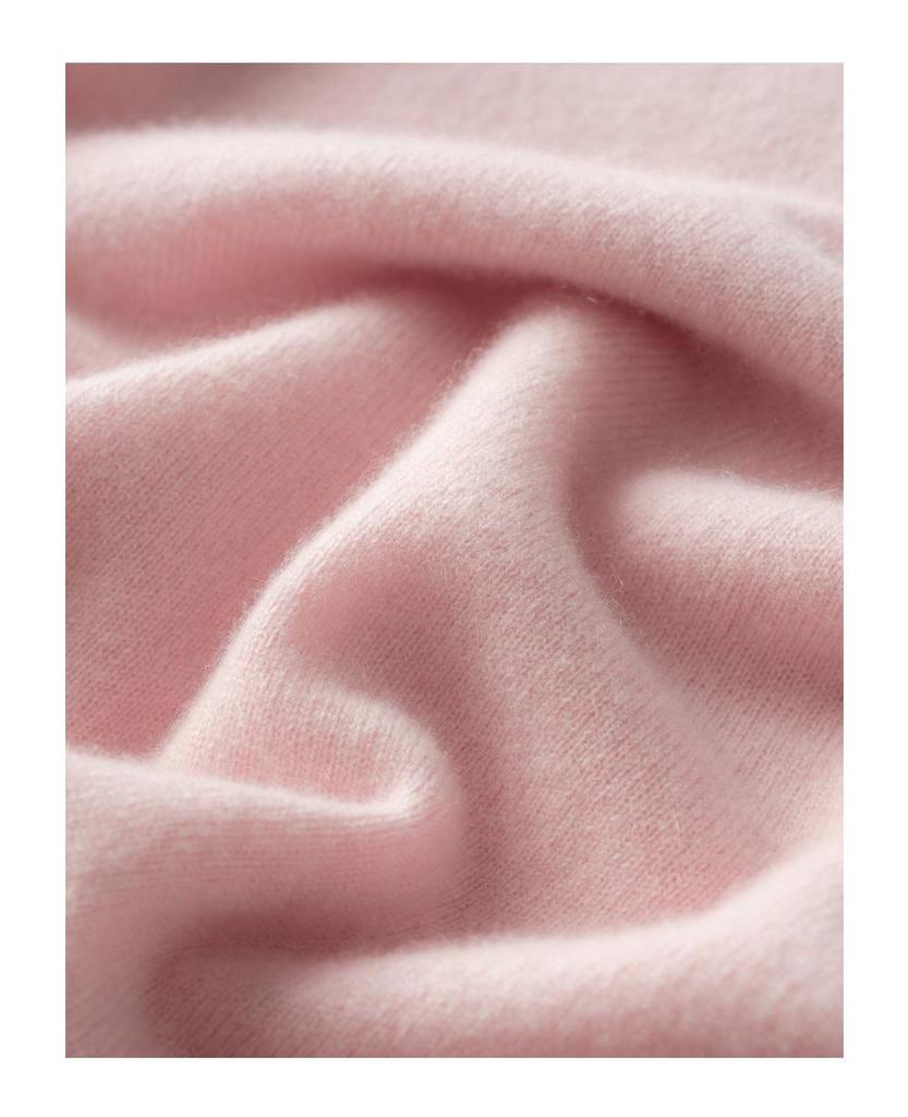 Women's 100% Pure Cashmere Loose Fit Round Neck Sweater - Simple, Versatile, Solid Color Fashion.