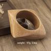 Square Wood Grain Bangle Geometric Burlywood Hand Ring Simple Wooden Bracelet  Daily