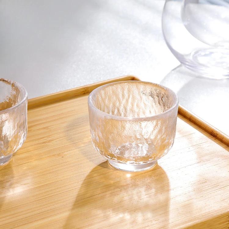Japanese Glass Liquor Pot Sake Dispenser Glass Soju Baijiu Sake Jug Creative Ice House Wine Hip Flask Barware For Whiskey Vodka