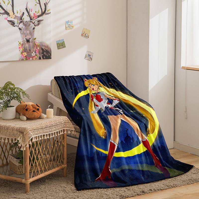 Cartoon Beautiful Girl Series Double-Sided Flannel 3D Digital Printing Blanket Blanket