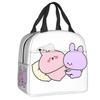 Custom Asamimichaan Anime Cartoons Asamimi Insulated Lunch Bags for Women Resuable Thermal Cooler Bento Box Work School Travel