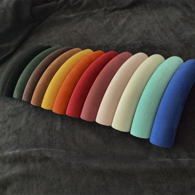 

Car Steering Wheel Cover New Style Clip-On Suede Sweat-Absorbing Handlebar Cover Tesla Volkswagen Universal Half-Cover Protective Cover Short Suede Single Piece Supplement