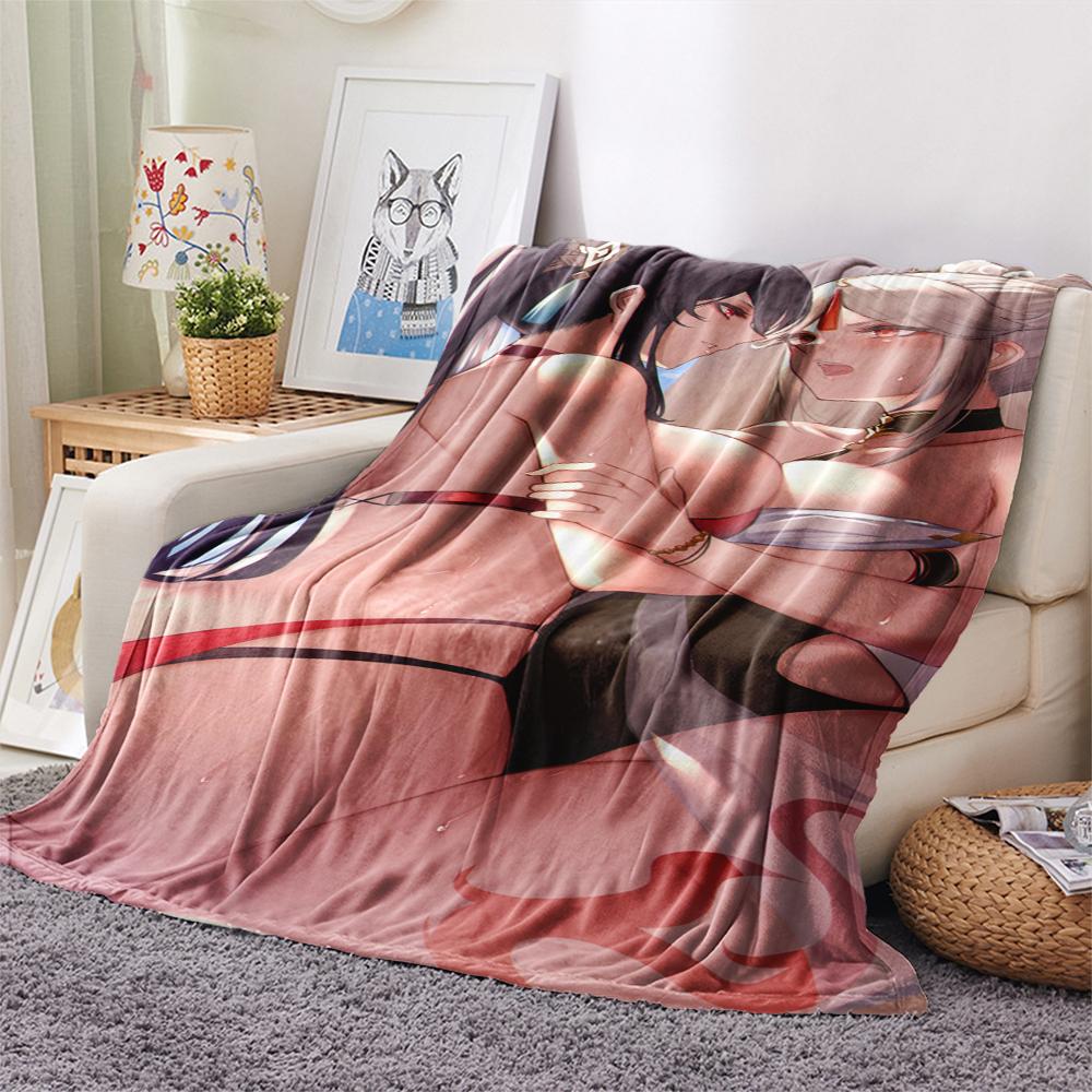 1 buc. Pătură din flanelă cu imprimeu de desene animate, Calitate înaltă, Confortabilă pentru toate anotimpurile, Decor pentru casă, Căldură și confort, Perfectă ca cadou de Crăciun, Aniversare