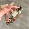 High-end Square Watch New Luxury Unusual Asymmetrical Frame Women's Gold Stainless Steel Quartz Watch Women's Gift