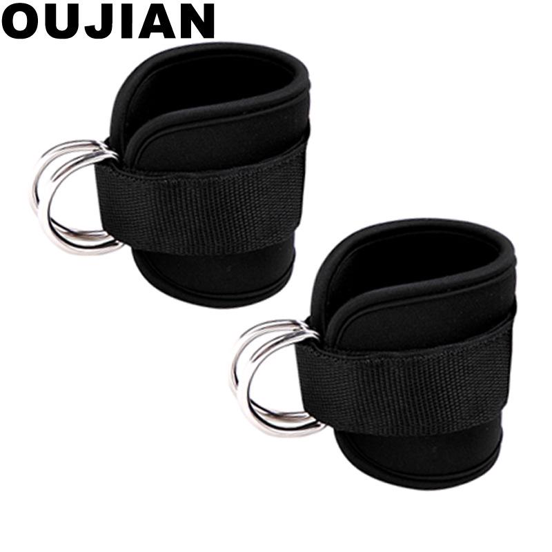 Triceps and Biceps Pulldown Rope with Ankle Strap and Face Pull Gym Accessory
