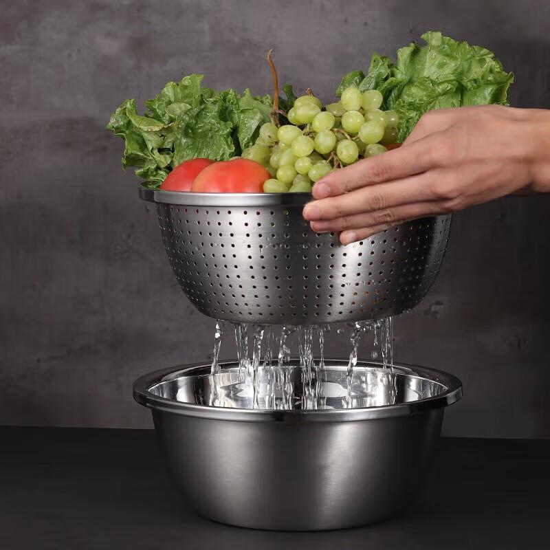 Baishide Stainless Steel 2-Piece Basin Set