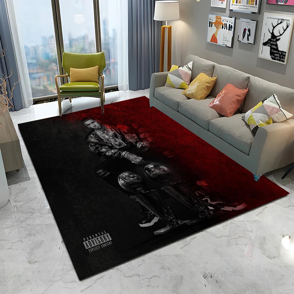 Free Anuel AA Rapper Hip Hop Singer Carpet Rug for Home Living Room Bedroom Sofa Doormat Decor,kids Area Rug Non-slip Floor Mat