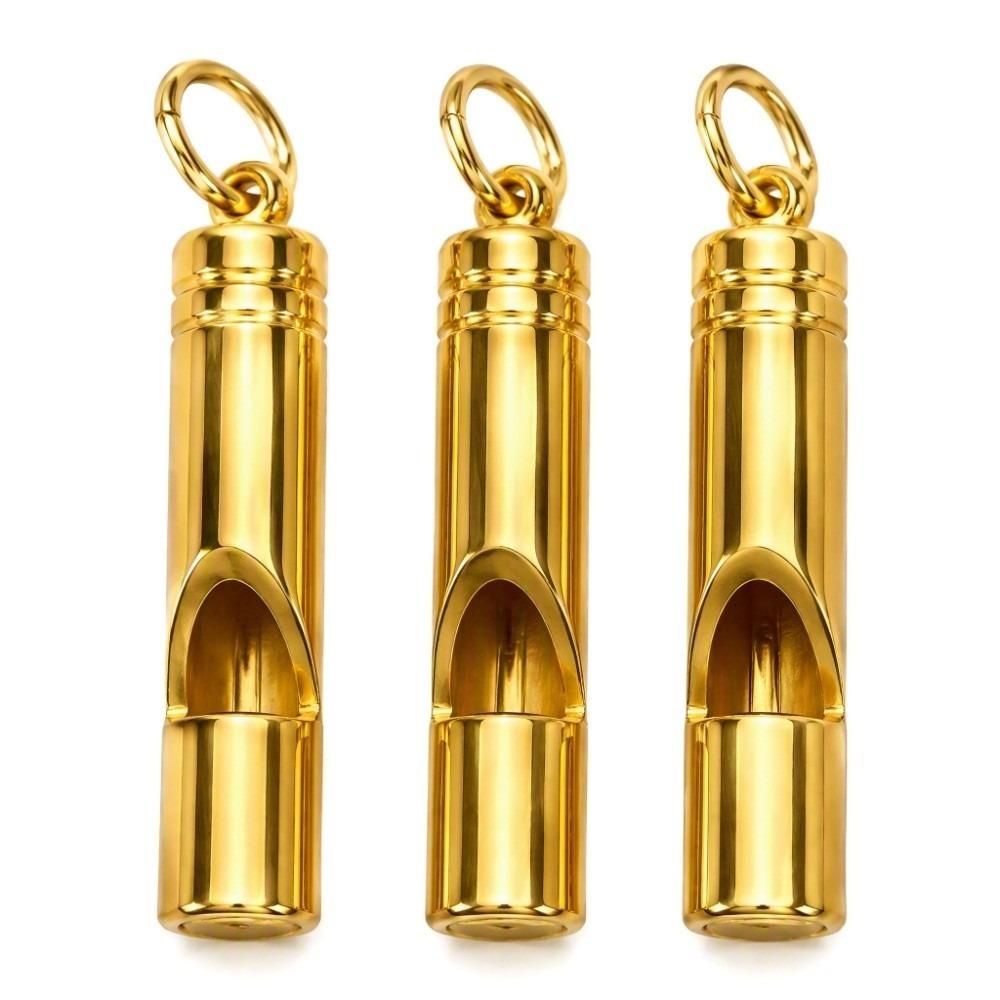 3pcs Brass Material Dog Training Whistle Aluminium Alloy Sports Referee Whistle Outdoor Activity