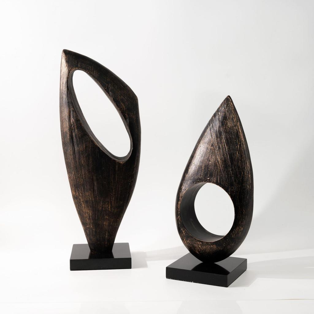 Resin Handicraft Abstract Hollow Art Sculpture Abstract Decorative Objects Decorative Figurines Home Decoration Accessories