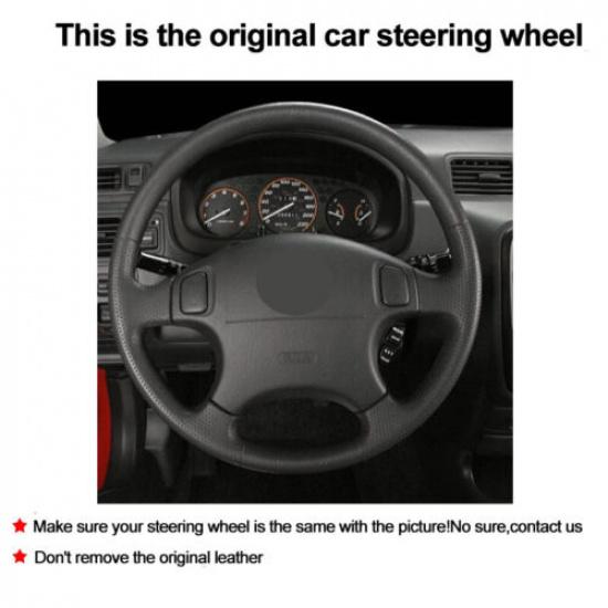 DIY Car Steering Wheel Cover For Honda CR-V Accord 6 Odyssey Prelude Civic 97-01