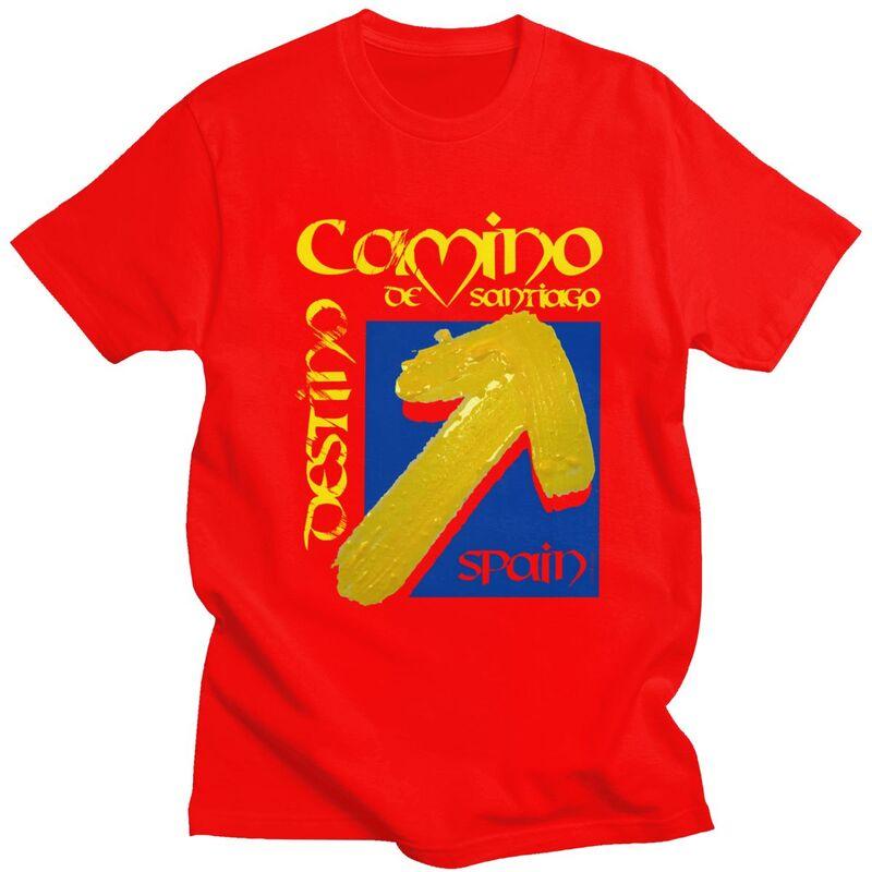 

Custom Buen Camino De Santiago T Shirts Men Short Sleeve El Camino Way Tshirts Streetwear Tee Tops Slim Fit Tshirts Gift S