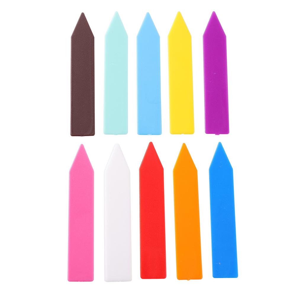 20Pcs Garden Plant Labels Plastic Plant Tags Nursery Markers Flower Thick Tag Pots Seedling Labels Tray Mark Tools Mix Colors