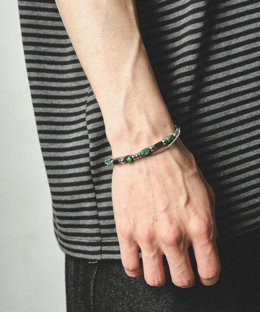 Dwse Paris Green Stone Bracelet