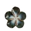 Multi-color Ceramic Dipping Plate Vintage Seasoning Sauce Dish Decorative Petal-Shaped Dish  Party