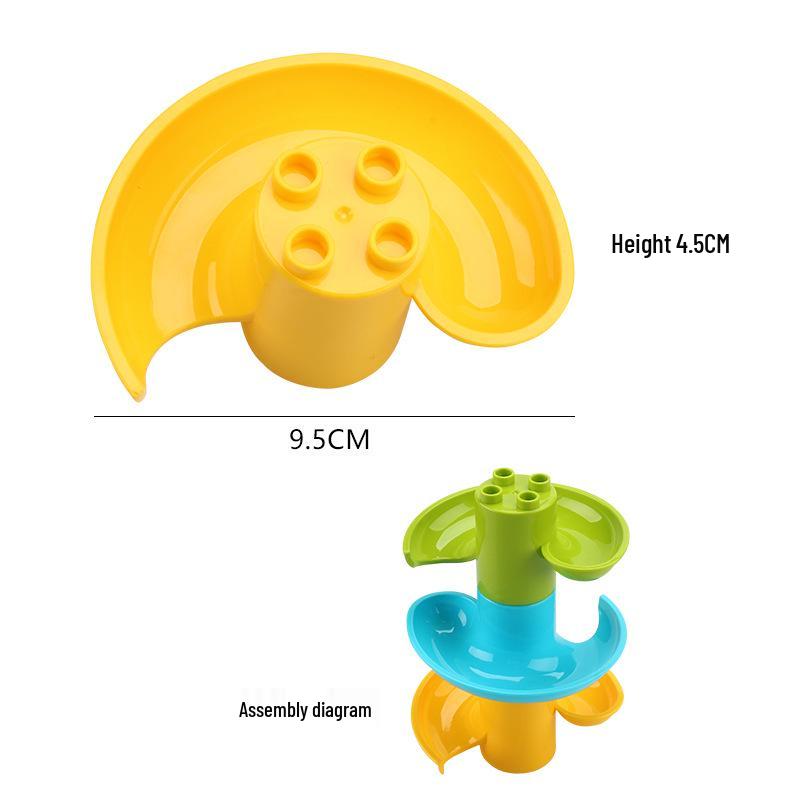 Leqiao Tiangong Giraffe & Crocodile Track Playset with Slide & Piano Assembly