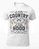 A Little Country A Little Hood - Funny Grunge Men's T-Shirt - Women's T-Shirt