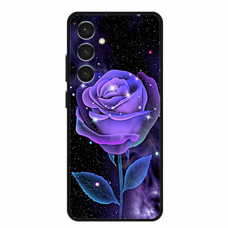 For Samsung S24 Plus Phone Case S24Plus Black Silicone Soft Back Cover Case For Samsung Galaxy S24 Plus Case S 24 Plus Funda Bag