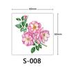 Small Flower Tattoo Sticker Female 3D Color Tattoo Sticker Rose Lotus Butterfly Flower Tattoo