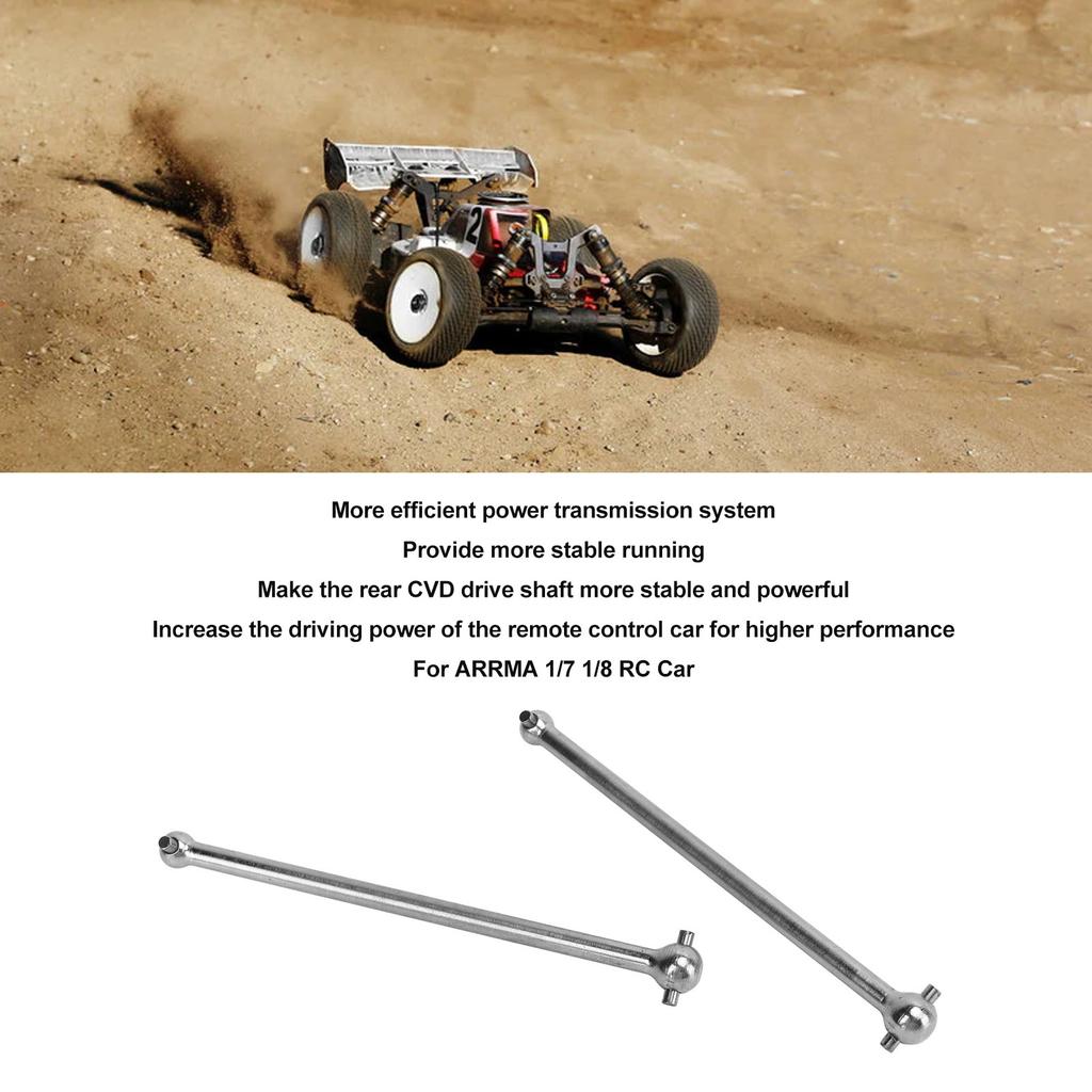 2 Pcs 107mm Steel Rear Driveshaft Dogbone For   1Celsius7 1Celsius8 RC Car Replacement Repaire Part
