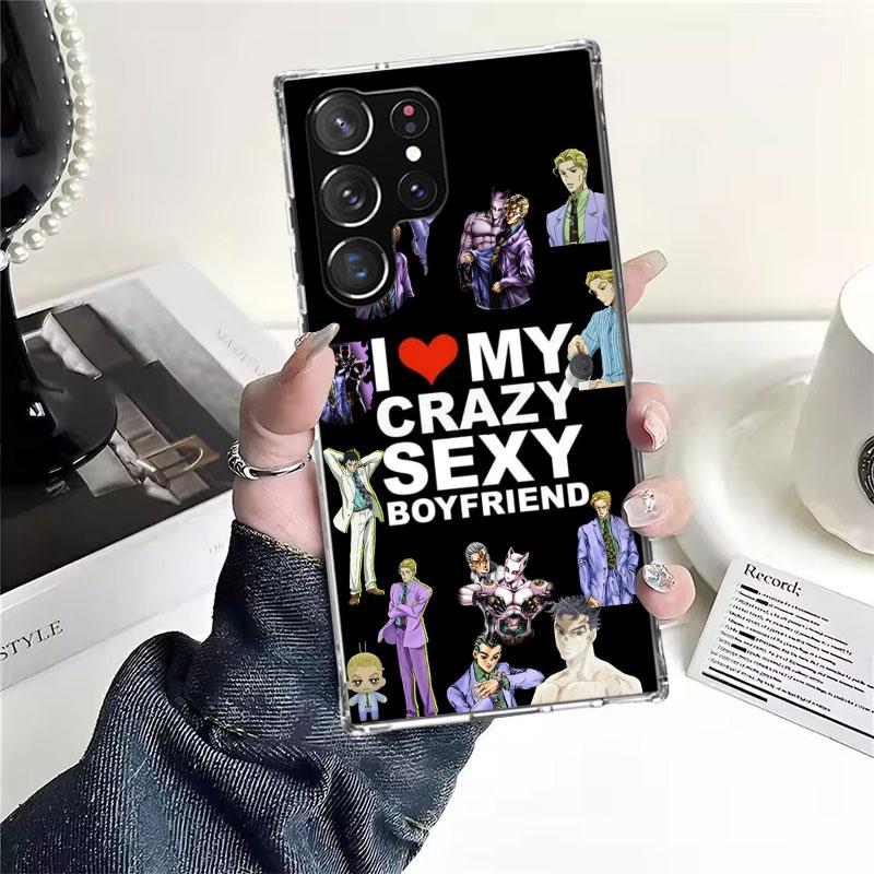 

JoJo Кира Йошикаге Killer Queen Мягкий чехол для телефона для Samsung Galaxy S22 S23 S24 S25 Edge S26 Ultra S20 FE S21 Plus + Fundas Coqu Samsung S26